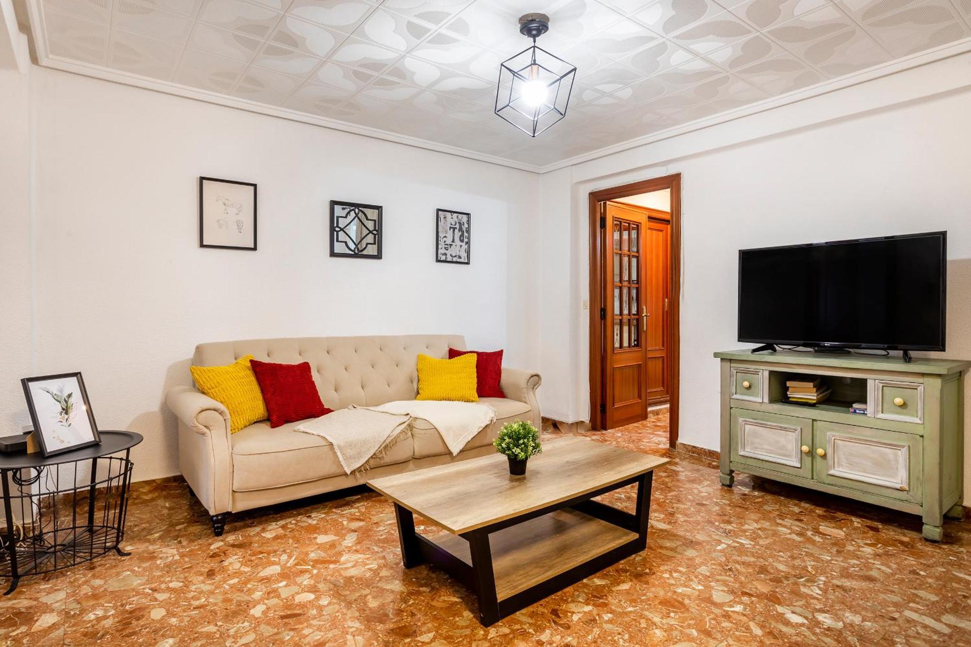 Big Apartment At Beach With Terrace Valencia Exterior foto